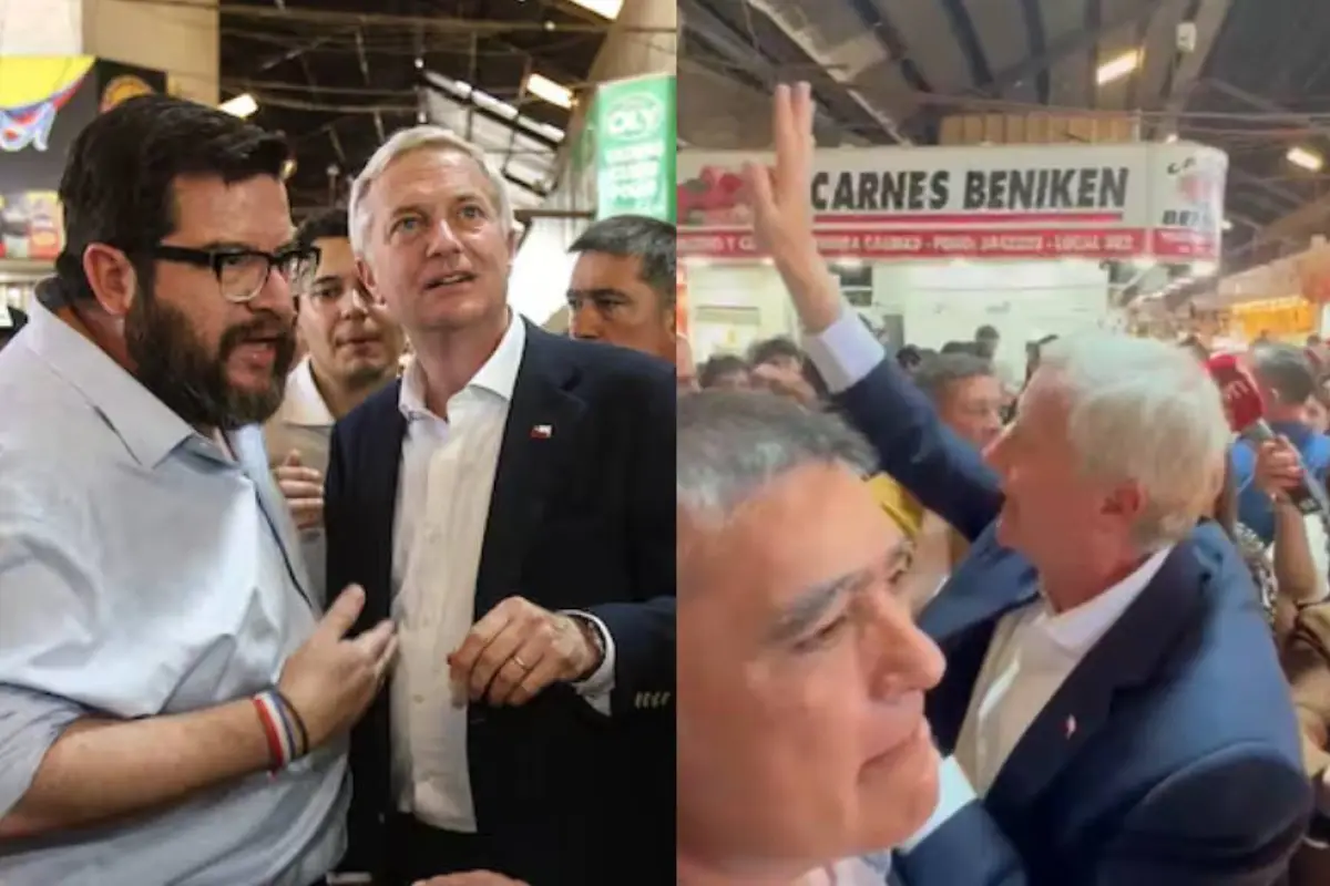 La tensa visita de José Antonio Kast al barrio Franklin, Redes sociales | X