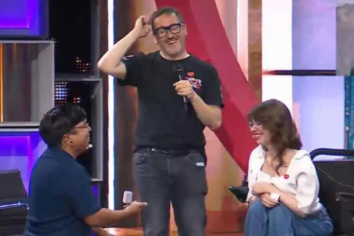 Propuesta de matrimonio en vivo durante la Teletón 2025, Captura | Teletón