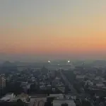 Santiago bajo humo por incendio en Melipilla, Redes sociales | X