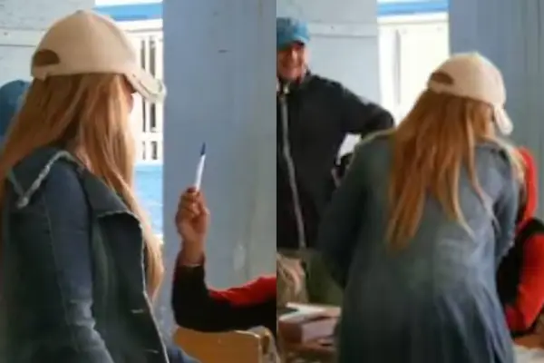 Cathy Barriga y nuevo momento de tensión con vocal de mesa ,Mucho Gusto | Captura