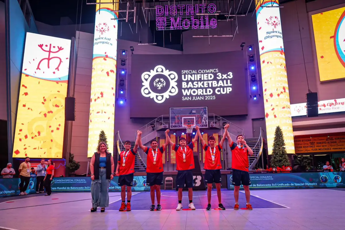 ¡Histórico! Team de Olimpiadas Especiales Chile se corona campeón del mundo en baloncesto 3x3 en Puerto Rico, Cedida