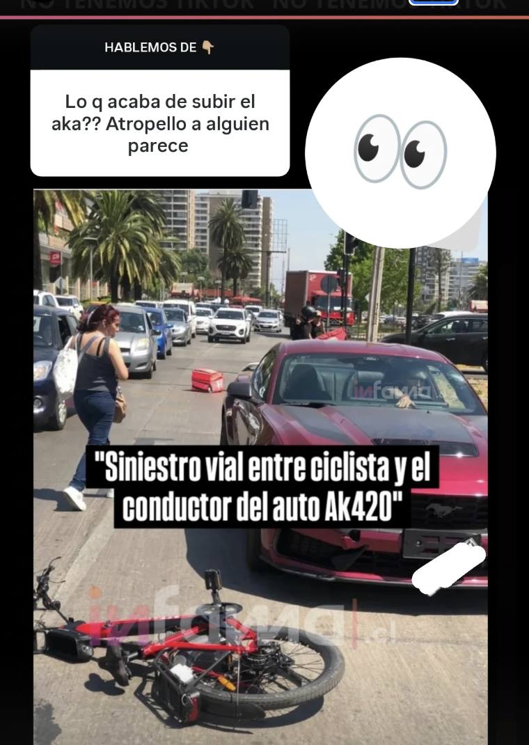 Infama subió la historia de Aka 4:20 - Instagram