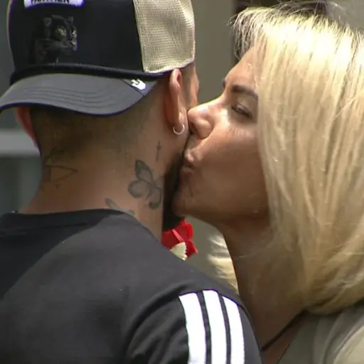 Luis Mateucci y Carla Ochoa en el reality de Mega ,Captura