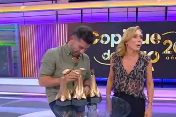 Karim Butte rompió en vivo el Copihue de Oro de Neme ,Captura | Mucho Gusto