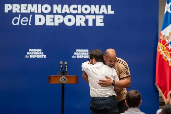 Yasmani Acosta este viernes junto al Presidente Boric ,red X