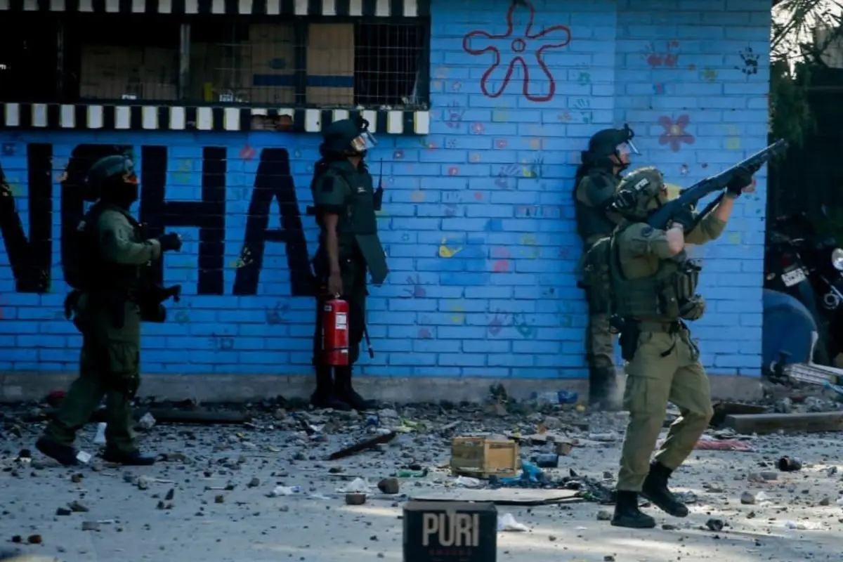 Este martes se realizó el desalojo del Cerro 18, red X