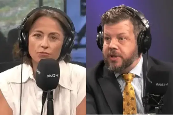 Johannes Kaiser en conversación con Constanza Santa María ,Captura