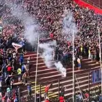 Incidentes en el partido de la U , Captura de redes sociales