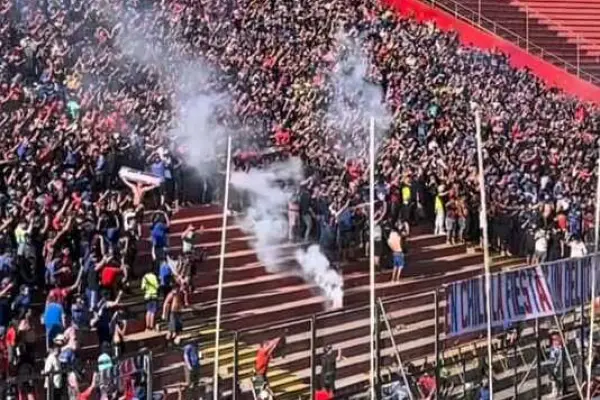 Incidentes en el partido de la U  ,Captura de redes sociales