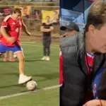 Cristián Castro jugando fútbol durante su paso por Chile, Captura de redes sociales