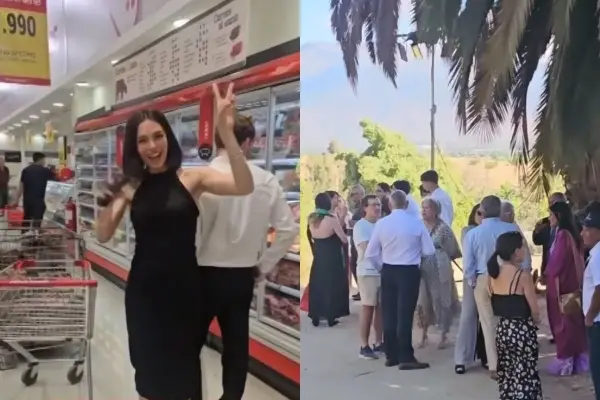 Invitados al matrimonio tuvieron que salvar la situación ,Captura