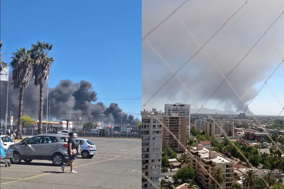 Columna de humo vuelve a envolver la capital, red X