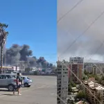 Columna de humo vuelve a envolver la capital, red X