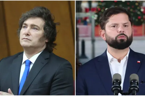 Javier Milei y Gabriel Boric ,24 horas (TVN)