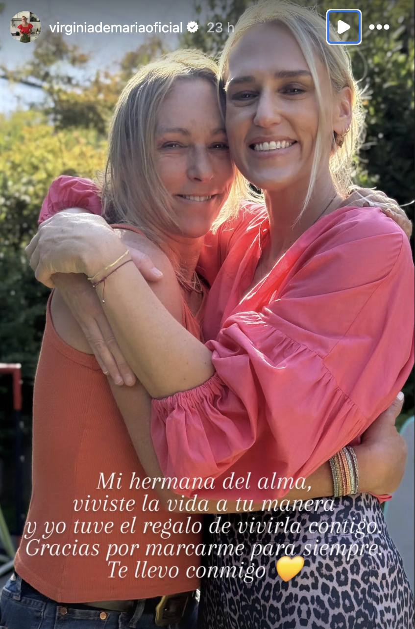 Virginia Demaría despidió a su hermana - Instagram