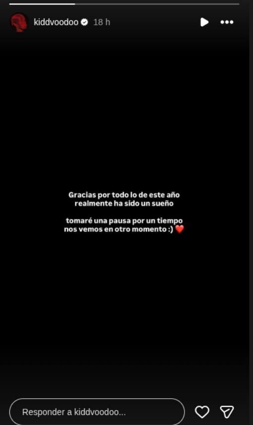 El anuncio de Kidd Voodoo - Kidd Voodoo | Instagram