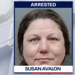 Fotografía policial de Susan Avalon , Ariel Plasencia reports (Fox 13 news)