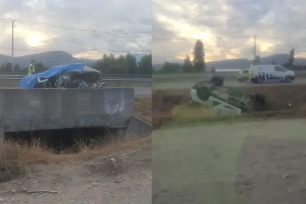 Terrible accidente a la altura de Rengo ,red X