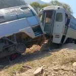   , Tren descarrilado Mexico - El Norte