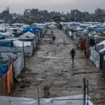 Campamentos en Gaza, Omar Al-Qattaa/AFP/Getty Images