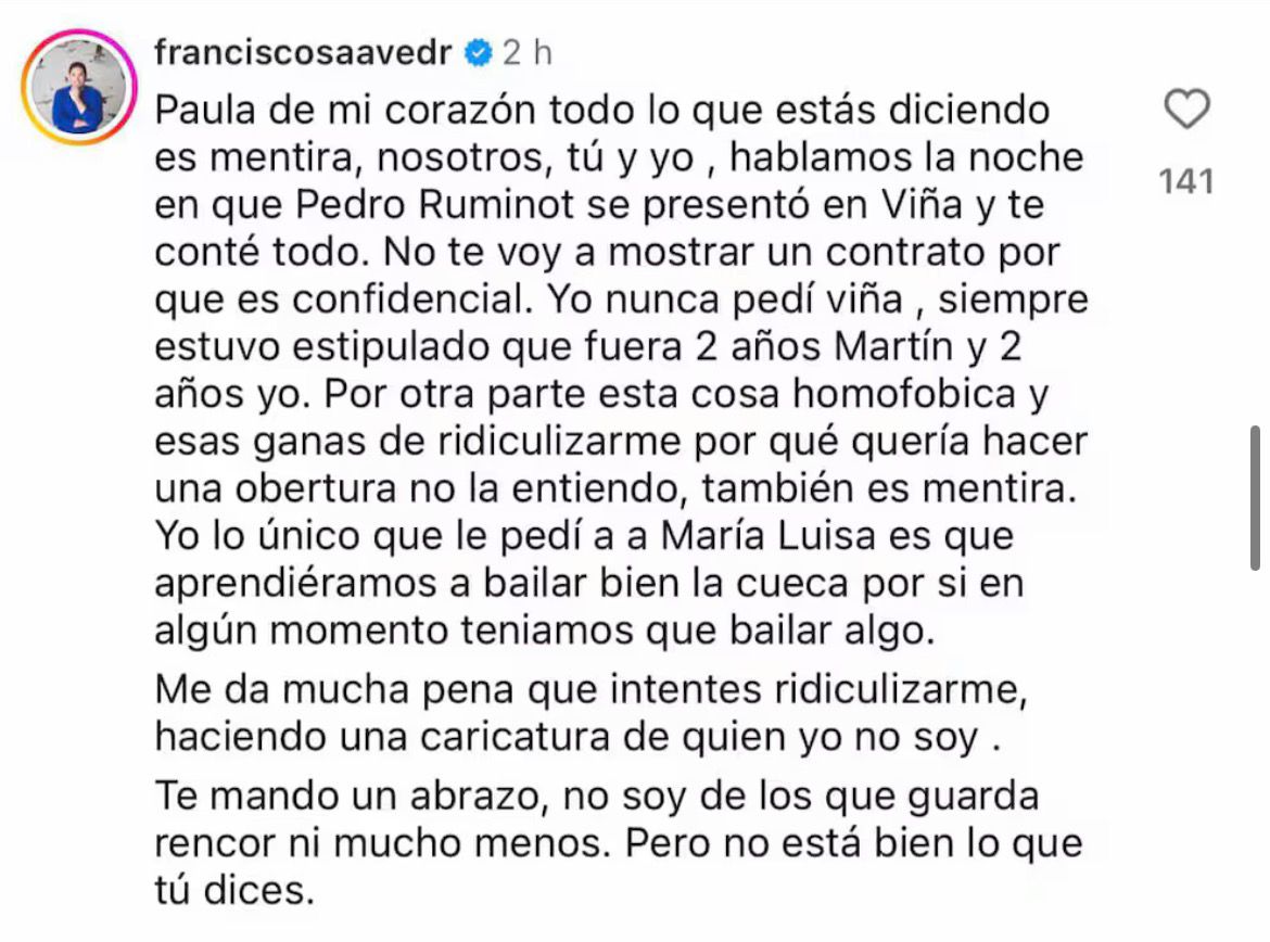 Pancho Saavedra - Instagram