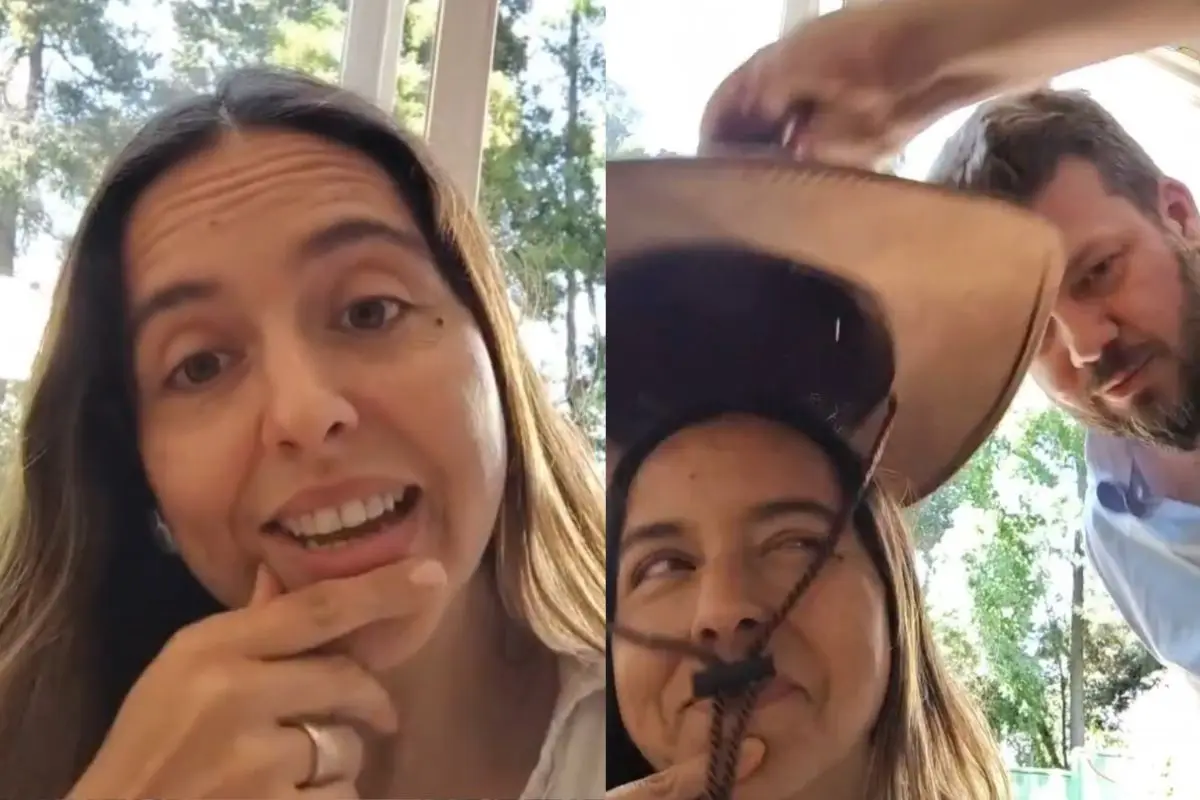 Johannes Kaiser y sus esposa en redes sociales, Captura