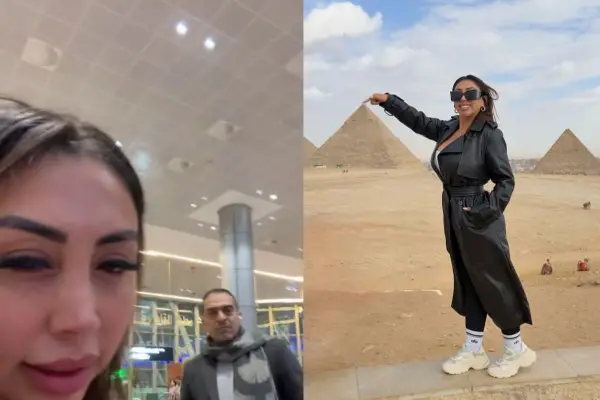 Naya Fácil conoció las pirámides de Egipto ,Instagram