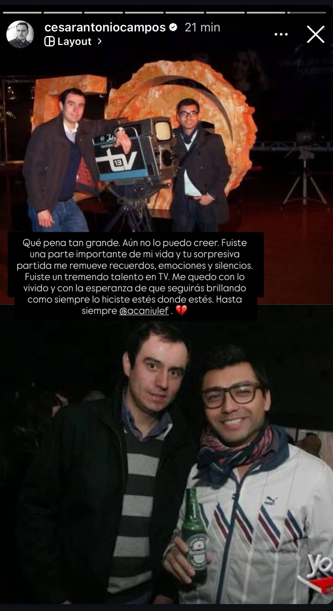 Historia de César Campos - Captura de pantalla