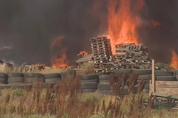   ,Incendio en Pudahuel - T13