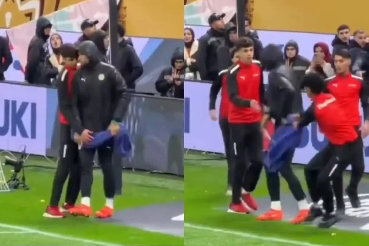 Marroquíes intentando robar la toalla de Senegal, Captura de pantalla 