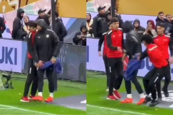 Marroquíes intentando robar la toalla de Senegal ,Captura de pantalla 