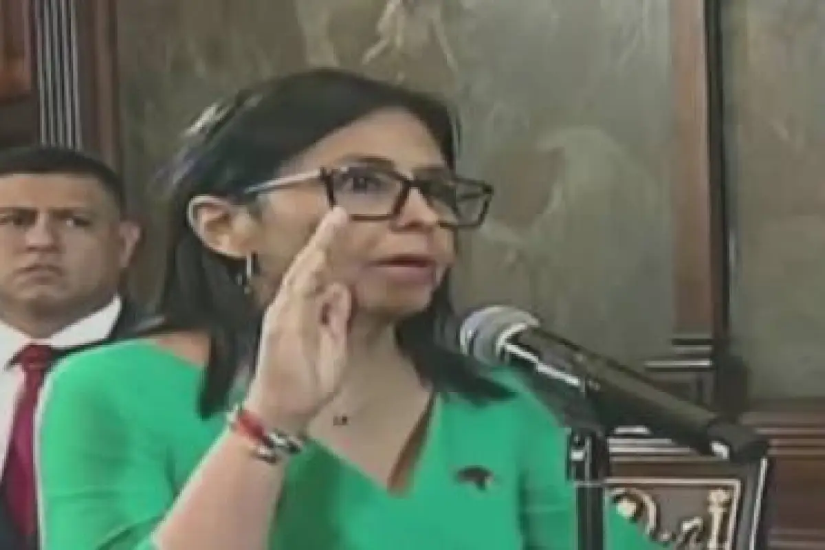 Delcy Rodríguez asumió como presidenta interina de Venezuela, Captura de pantalla 