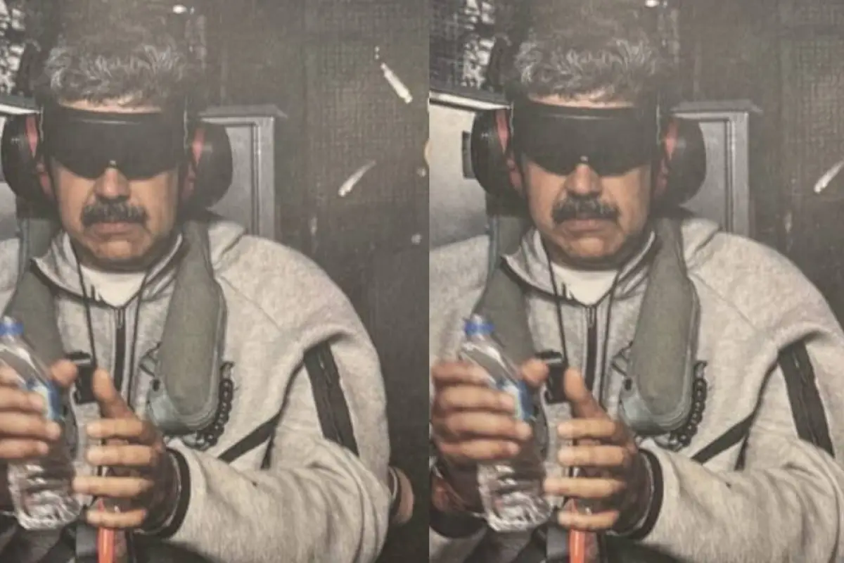 La primera foto de Nicolás Maduro detenido , Truth Social