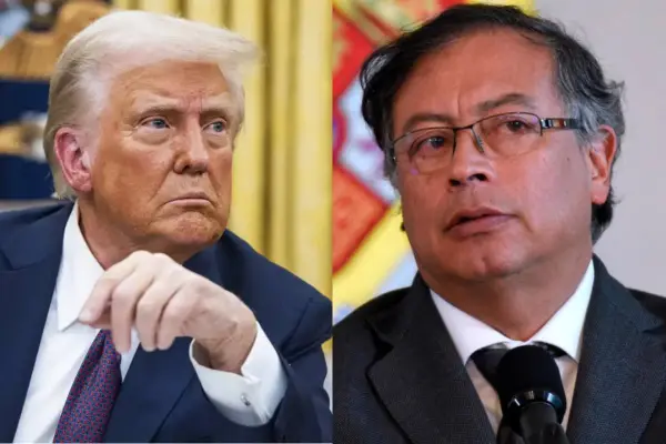 Donald Trump y Gustavo Petro ,Archivo