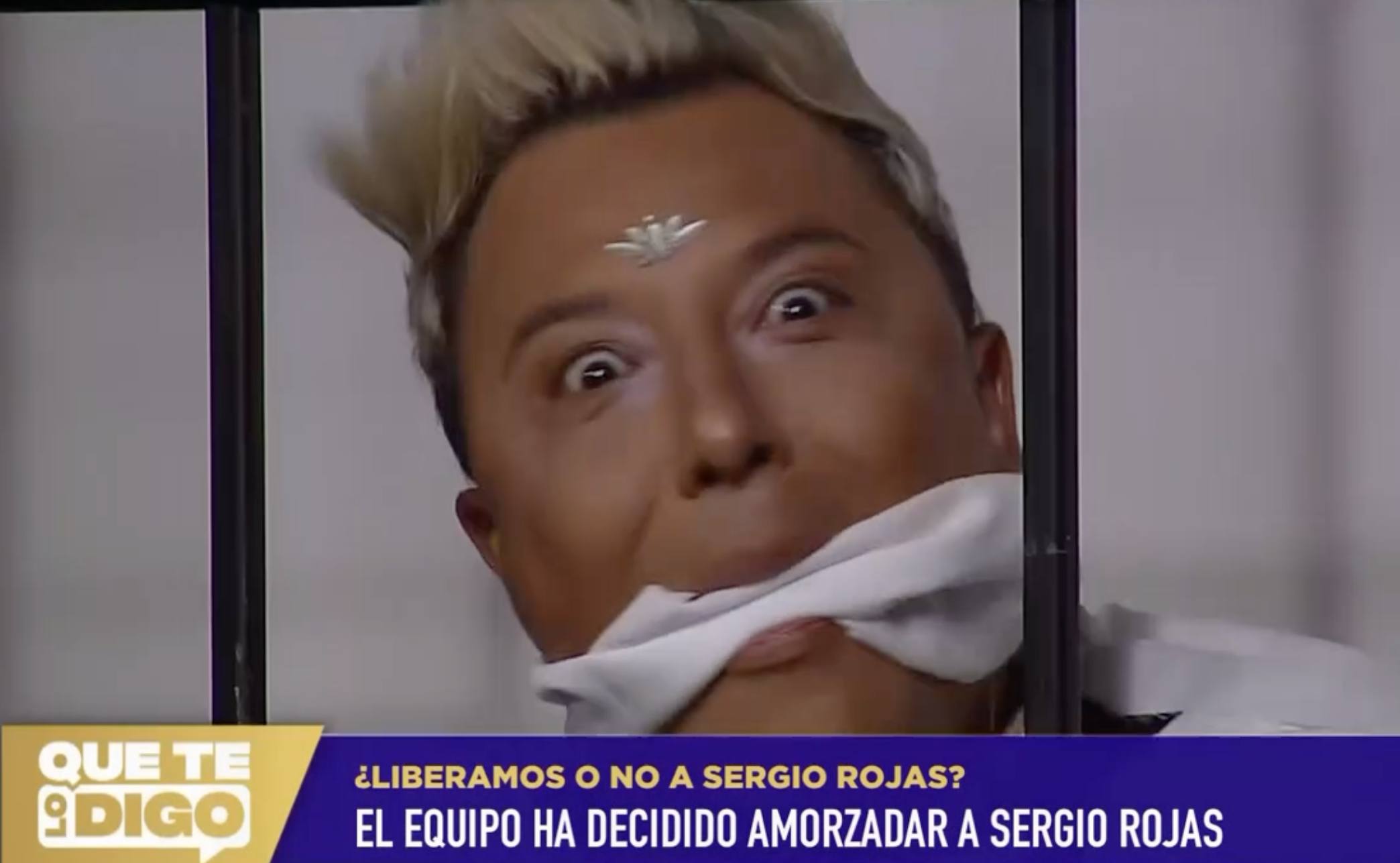 Sergio Rojas se burló amordazado de sus crítiicos - Captura de Youtube