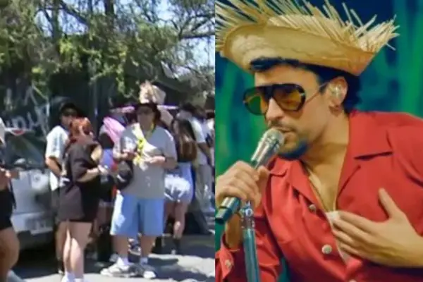 Largas filas en las inmediaciones del Estadio Nacional por el concierto de Bad Bunny ,Mega | Referencial