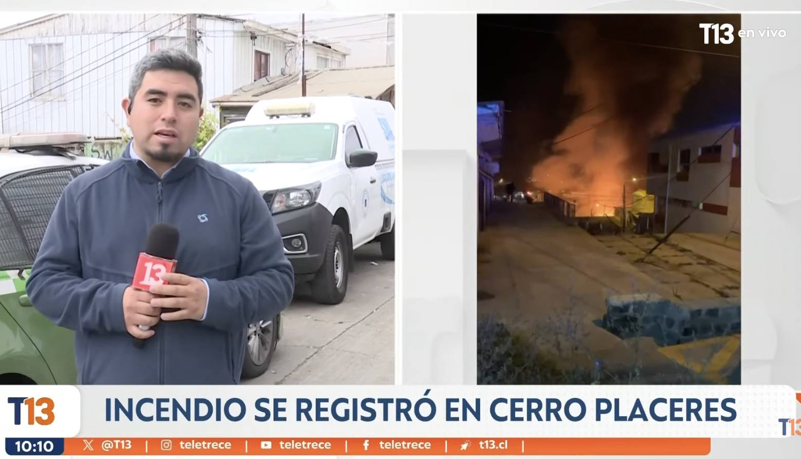 Tragedia en el Cerro Los Placeres - Canal 13