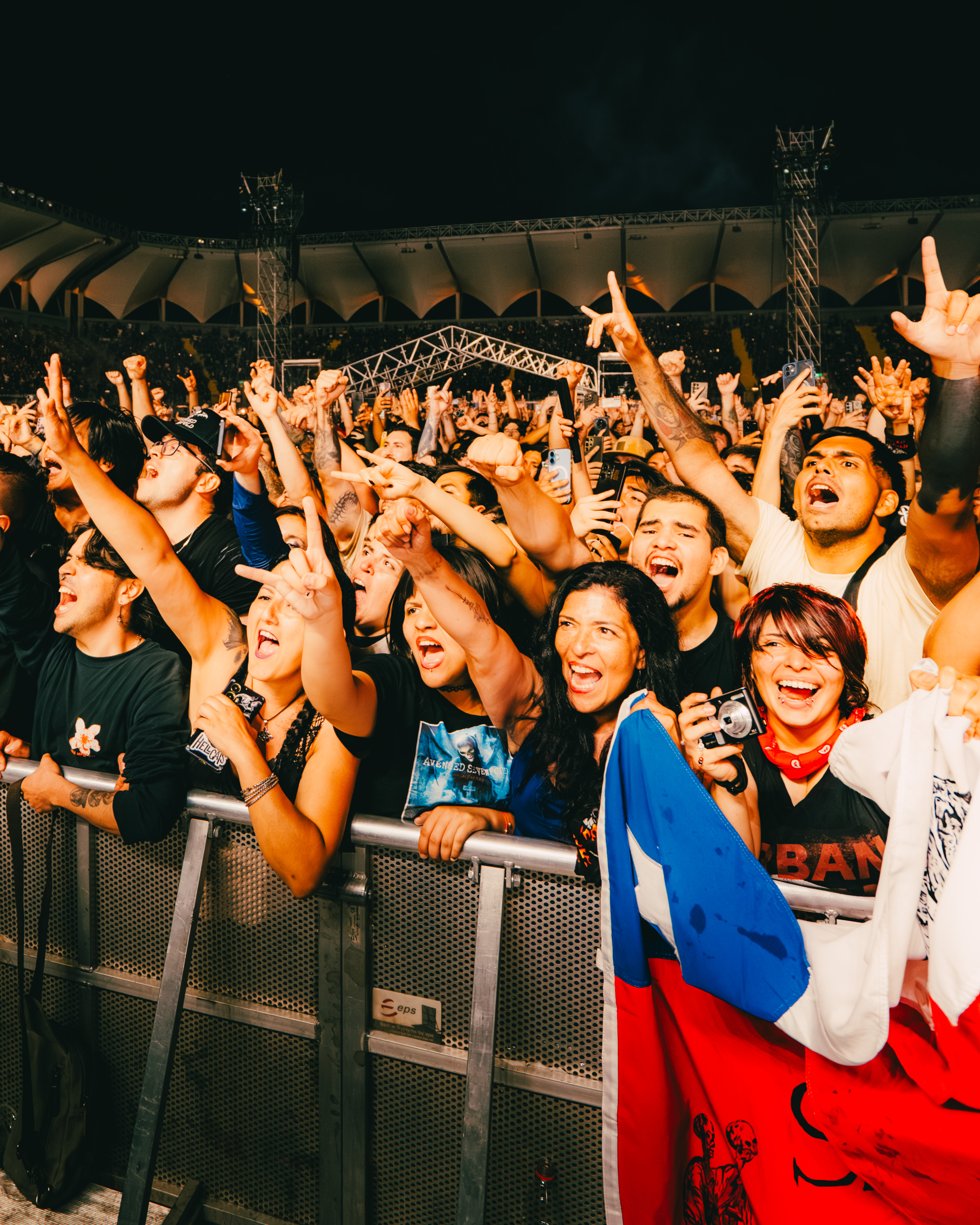Público presente en el concierto de Avenged Sevenfold y Mr. Bungle | Santiago, enero 2026 - @guilleasalazar