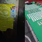 Afiche con los precios, Carabineros