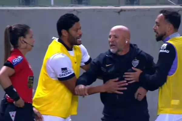 Jorge Sampaoli ofuscado en Brasil ,Captura de pantalla