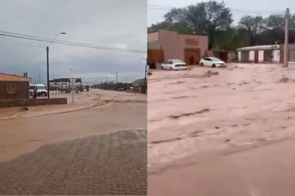 Inundaciones en San Pedro de Atacama ,Redes sociales