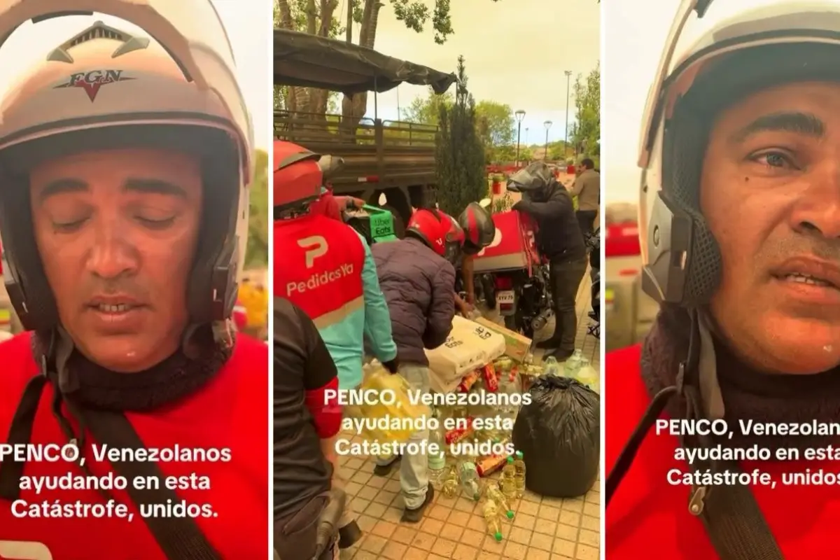 Repartidores de comida ayudan a afectados de Penco, Chilevisión