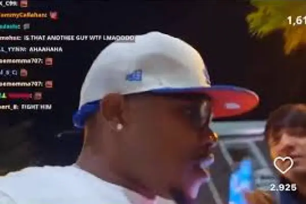 Segundos antes del robo ,Tranmisión en vivo del streamer