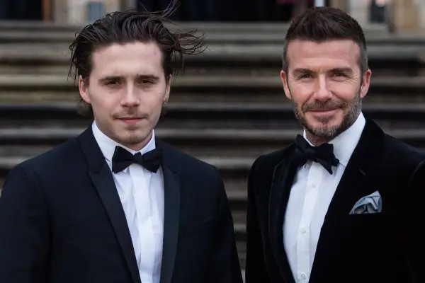 Brooklyn y David Beckham ,Redes sociales