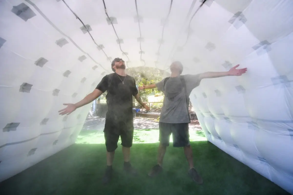 Refugios hídricos para Santiago ante ola de calor, Cedida