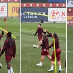 Futbolista lanza bastón sobre la cabeza de su compañero, Captura de pantalla | Video