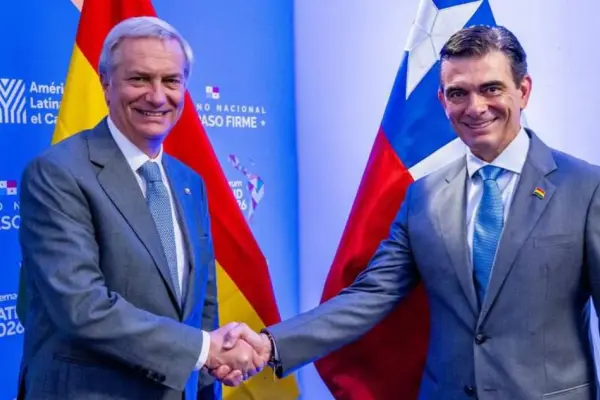 José Antonio Kast y Rodrigo Paz Pereira ,Oficina del presidente electo (OPE)