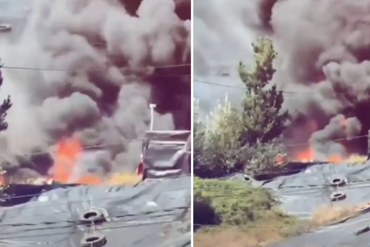 Incendio afectó a relleno sanitario en La Florida, Diario La Tribuna