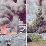 Incendio afectó a relleno sanitario en La Florida, Diario La Tribuna