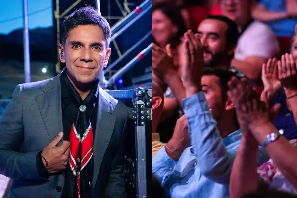 Juan Pablo Queraltó fue el animador del festival ,red X